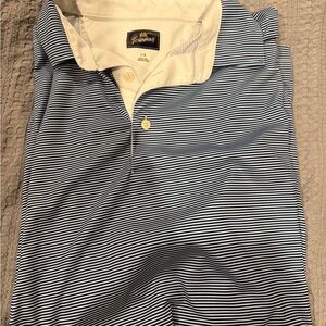 Tourney - Men's Navy Striped Golf Polo